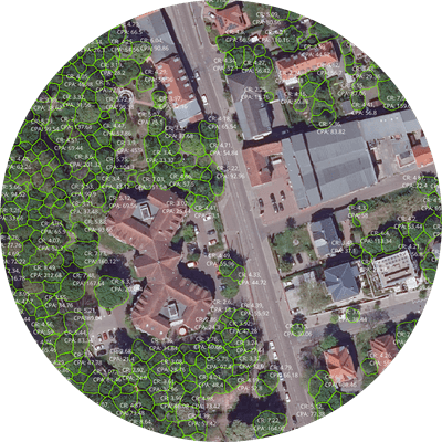 Luftbild von Halle